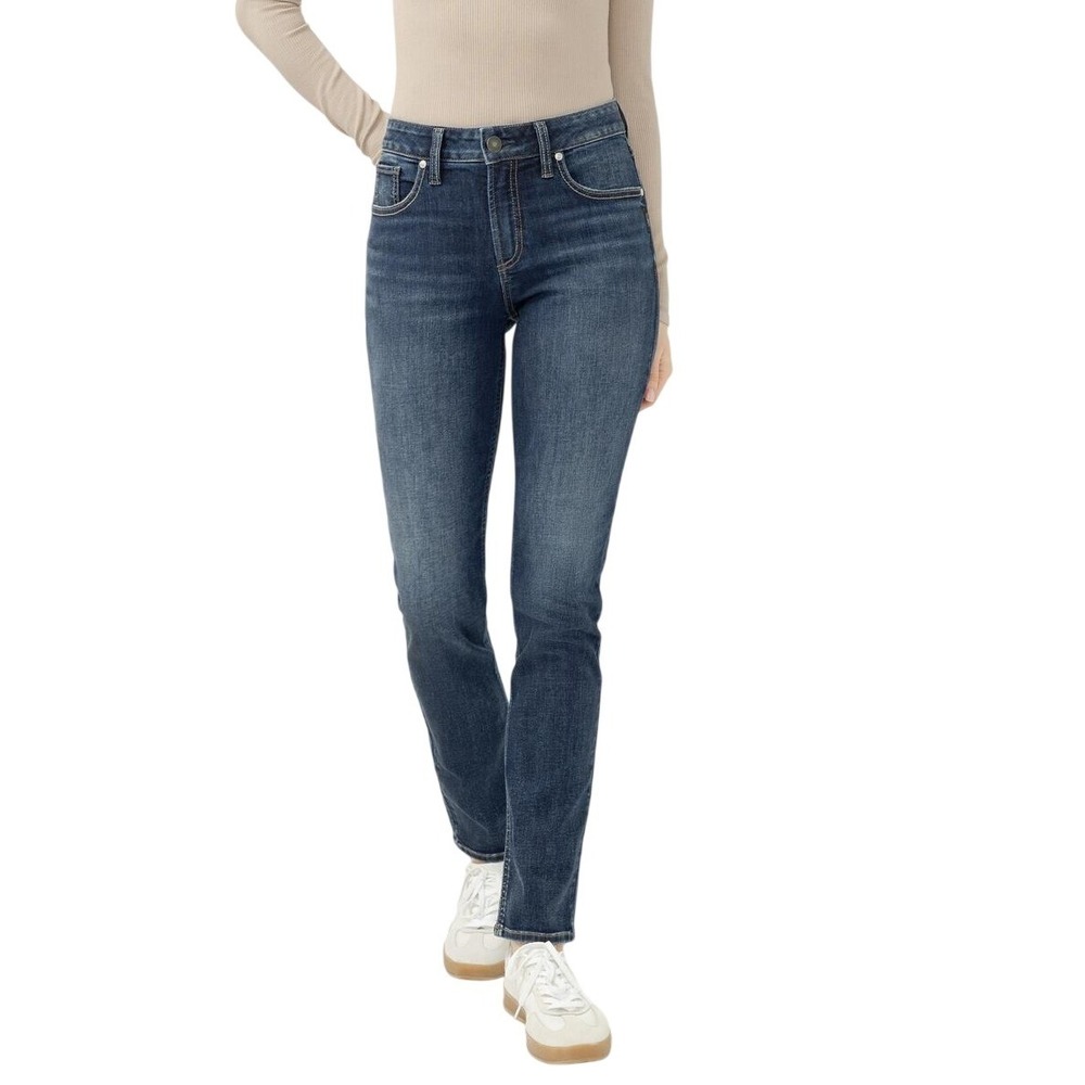 Silver Jeans Avery High Rise Straight Leg Jeans